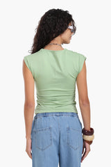 بلوزة باكمام قصيرة - Carinasaudi.com