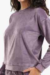 طقم بيجامة برقبة دائرية