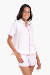 بيجاما مع حواف مموجة - Carinasaudi.com