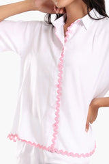 بيجاما مع حواف مموجة - Carinasaudi.com