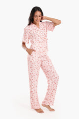 بيجاما بقصة لف باكمام قصيرة - Carinasaudi.com