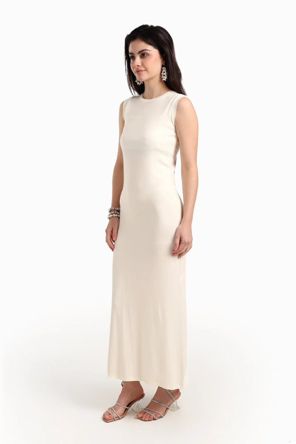 long sleeveless dress