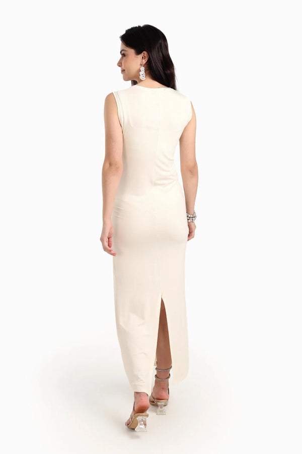 long sleeveless dress