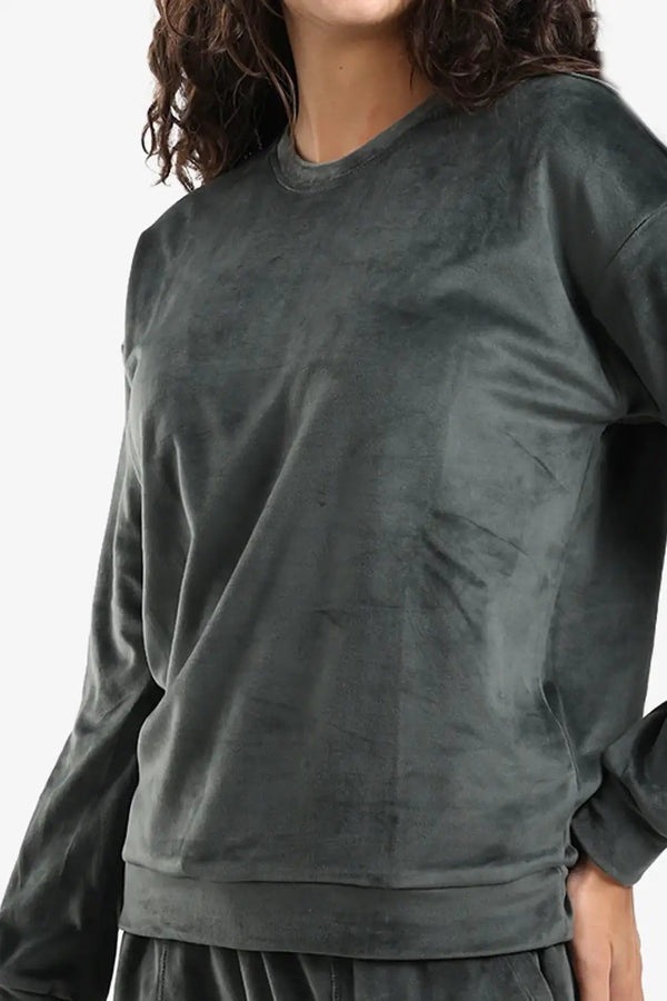 round neck pajama set