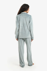 طقم بيجاما مخملي