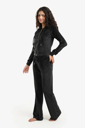 طقم بيجاما برقبة بغطاء للرأس