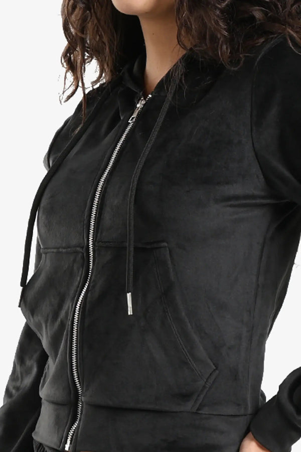 طقم بيجاما برقبة بغطاء للرأس