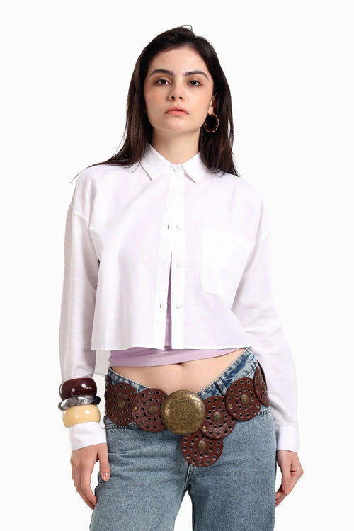 Long-sleeved short-sleeved shirt with front pocket