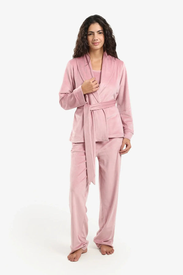 Soft velvet pajama set