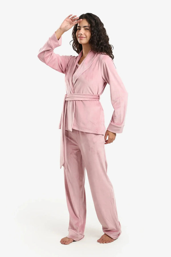 Soft velvet pajama set