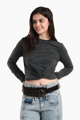 بلوزة قطنية باكمام طويلة - Carinasaudi.com