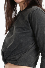 بلوزة قطنية باكمام طويلة - Carinasaudi.com