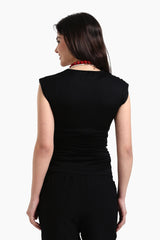 بلوزة باكمام قصيرة - Carinasaudi.com