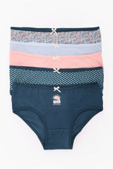 عبوة من ٥ سراويل داخلية بريف ملونة - Carinasaudi.com