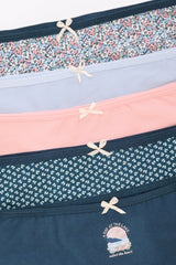 عبوة من ٥ سراويل داخلية بريف ملونة - Carinasaudi.com