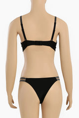 طقم مكون من صدرية و سروال داخلي مزين بالخرز - Carinasaudi.com