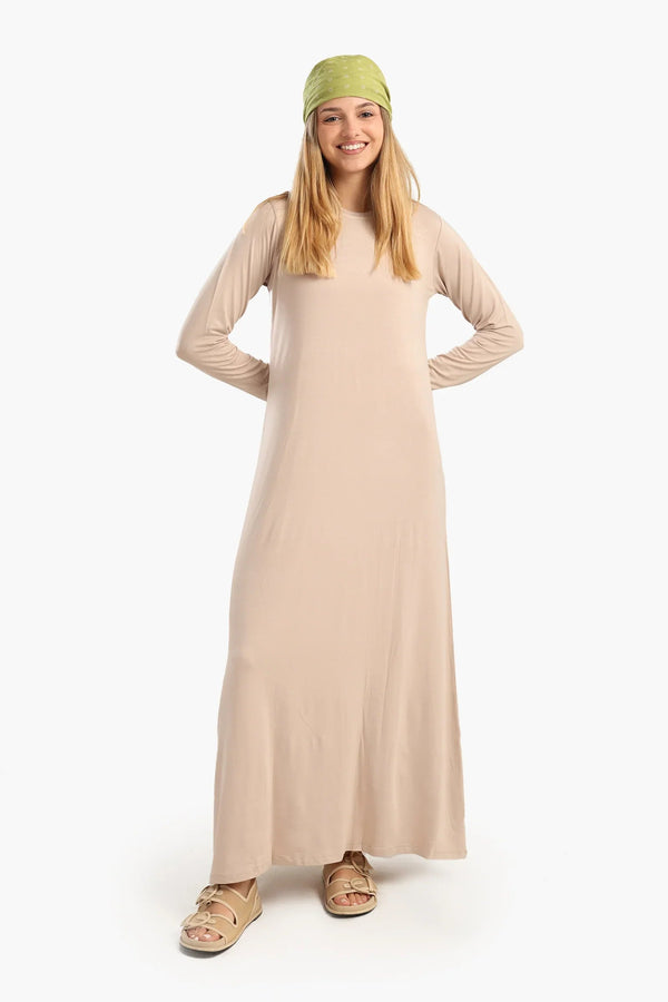 Viscose round neck dress