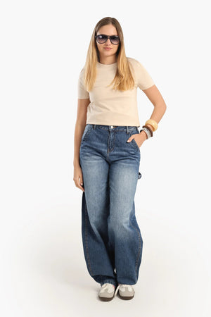Short-sleeved cotton T-shirt