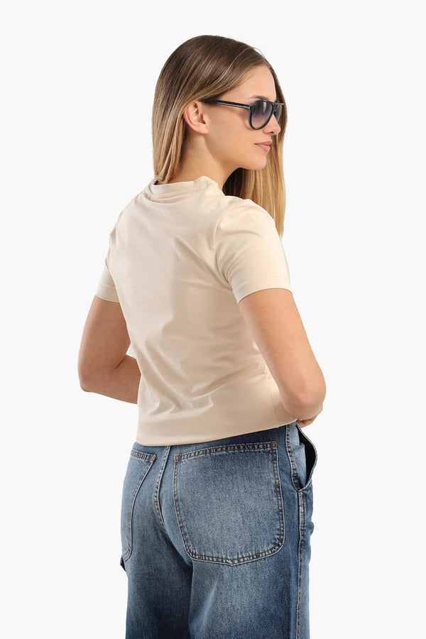 Short-sleeved cotton T-shirt