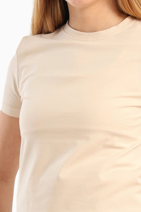Short-sleeved cotton T-shirt