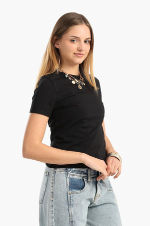 Short-sleeved cotton T-shirt