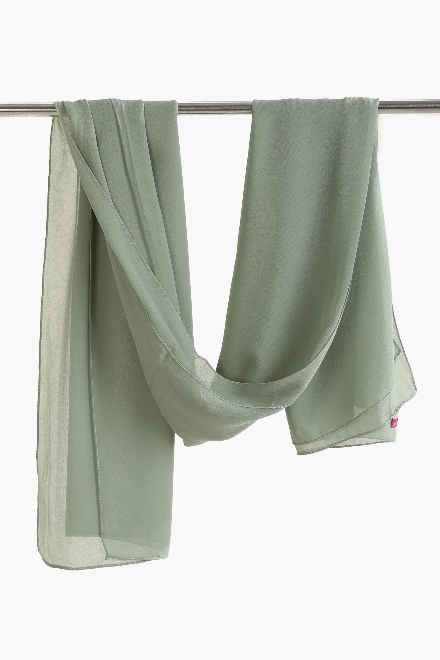 وشاح شيفون بنمط سادة - Carinasaudi.com