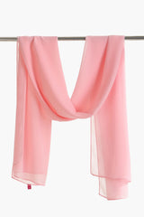 وشاح شيفون بنمط سادة - Carinasaudi.com