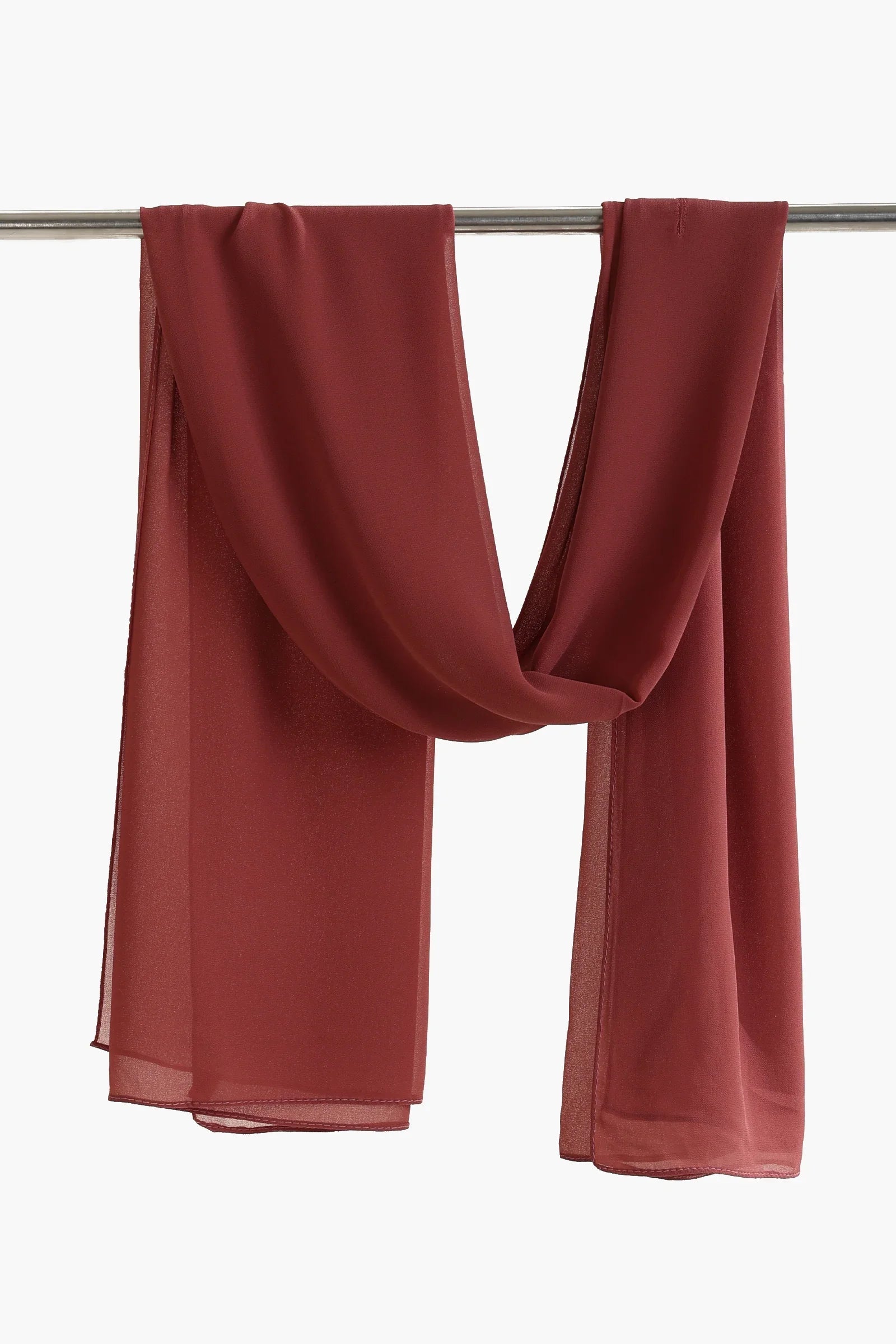 وشاح شيفون بنمط سادة - Carinasaudi.com