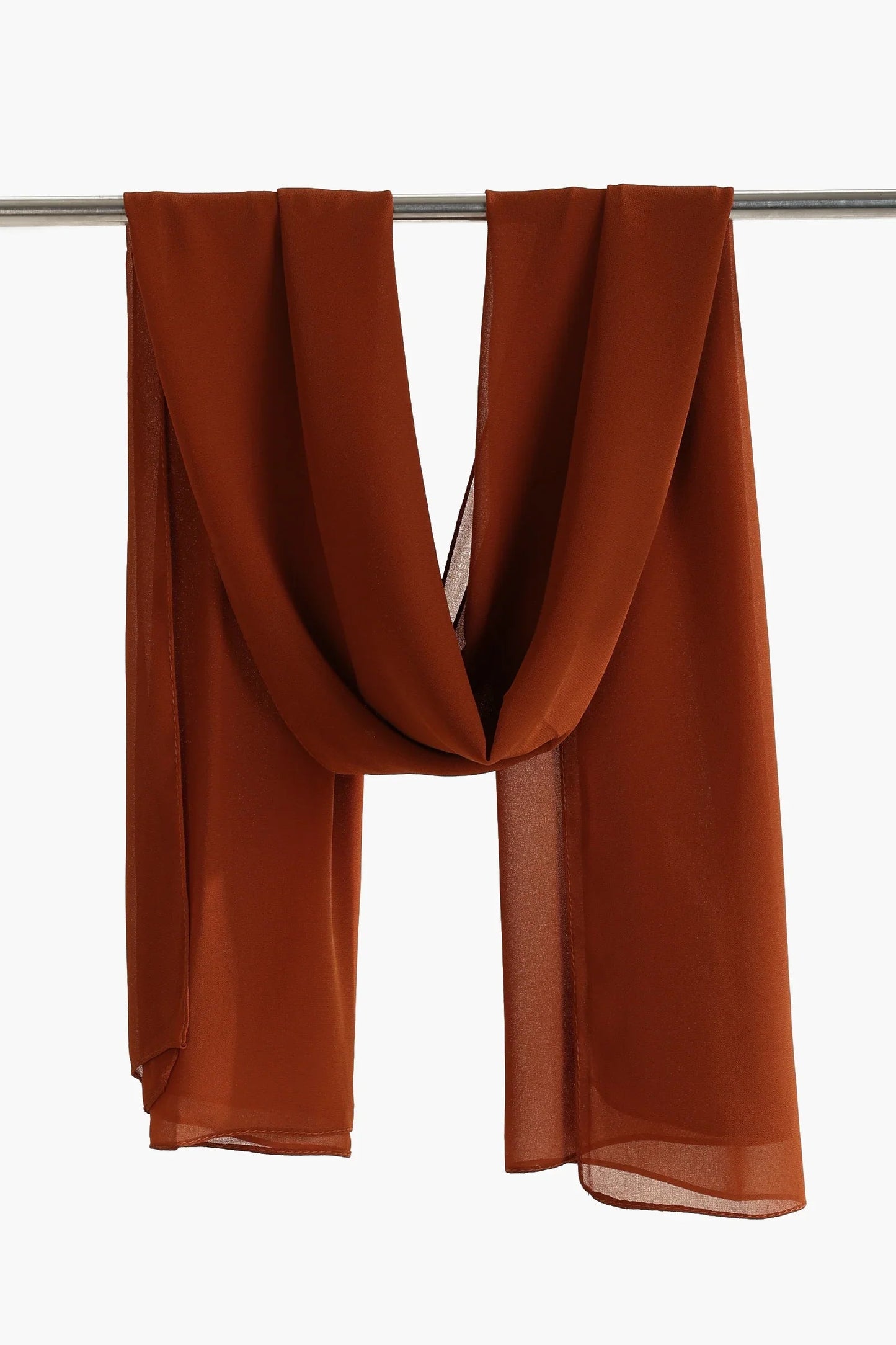 وشاح شيفون بنمط سادة - Carinasaudi.com