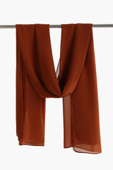 وشاح شيفون بنمط سادة - Carinasaudi.com