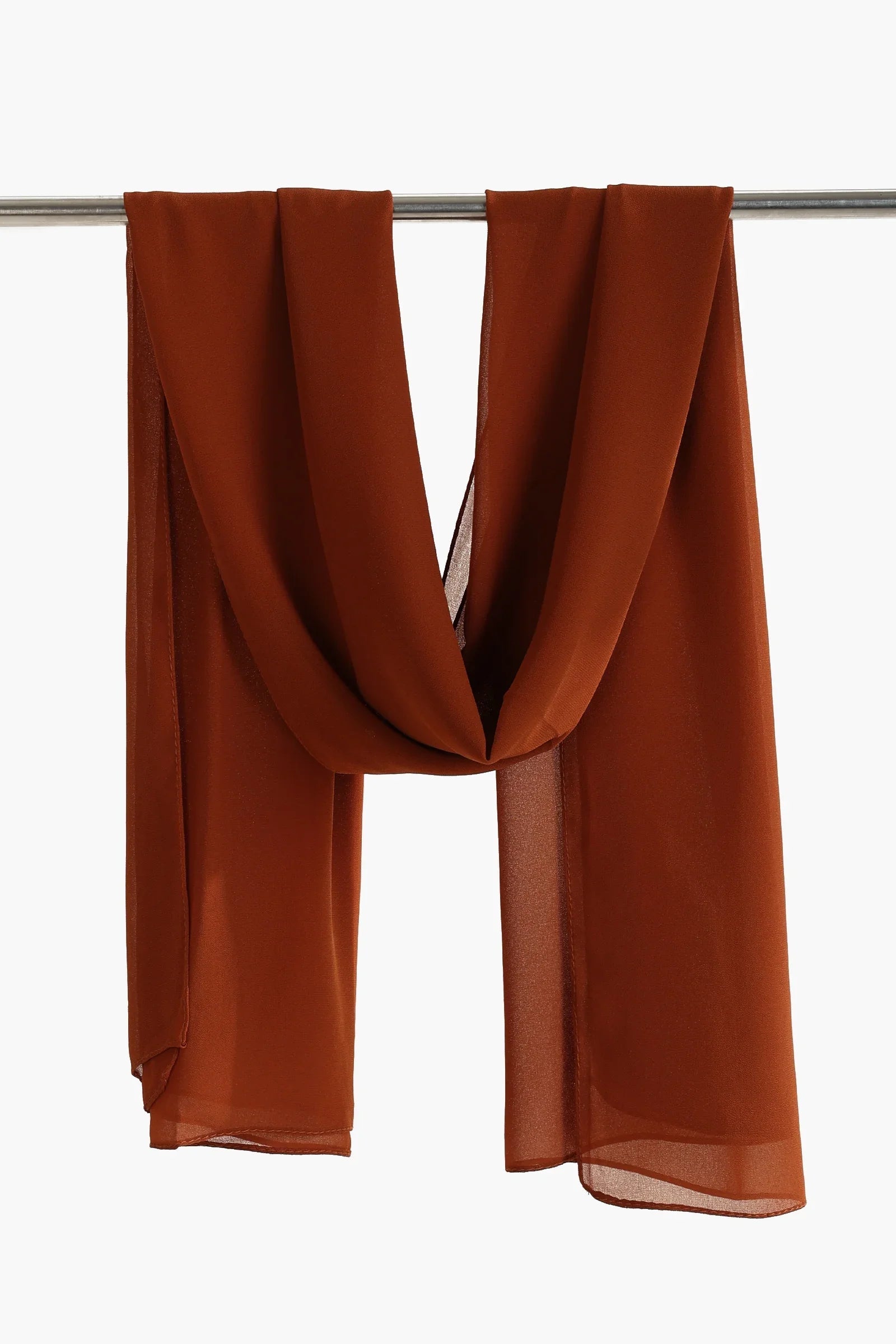 وشاح شيفون بنمط سادة - Carinasaudi.com