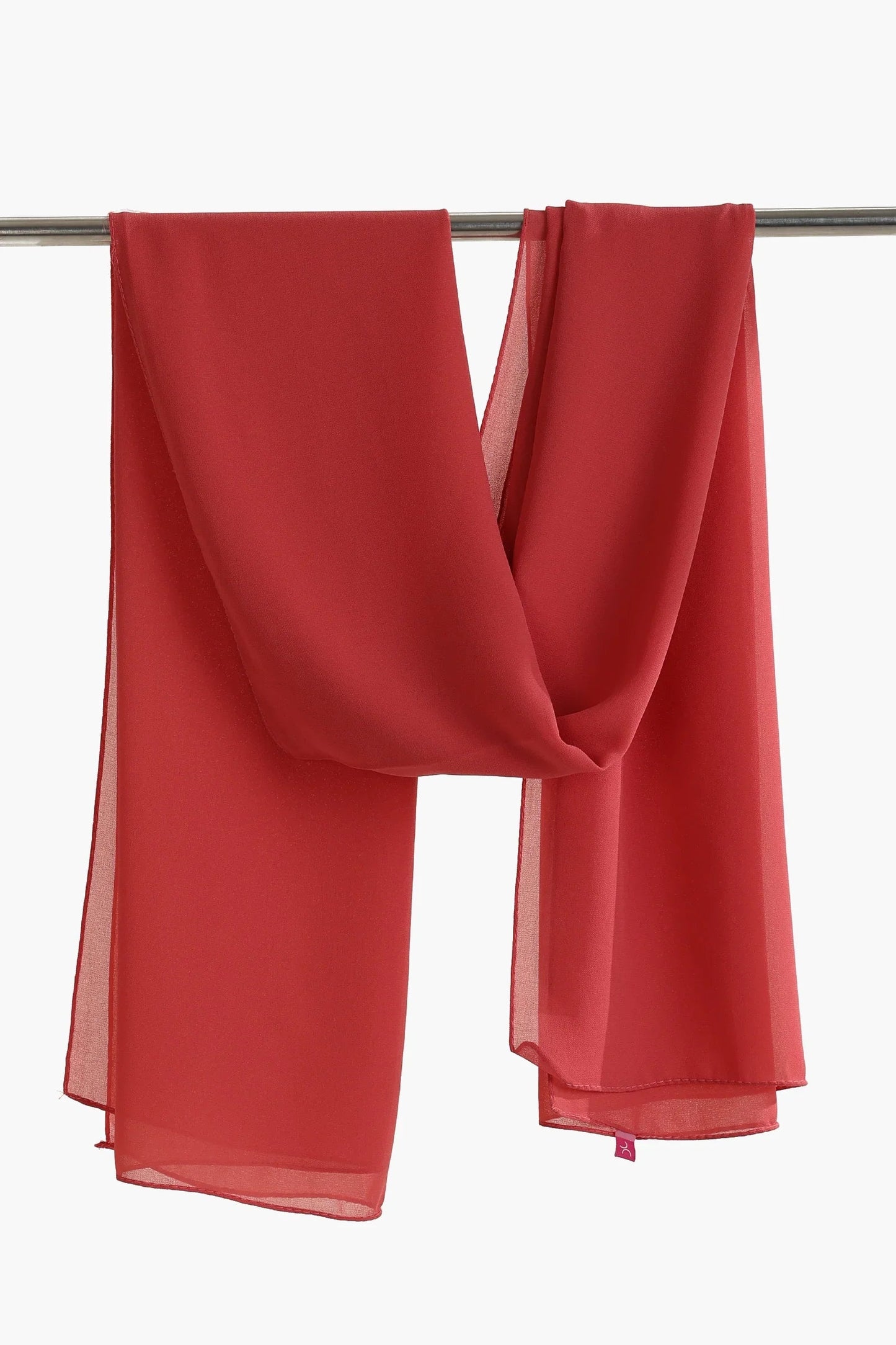 وشاح شيفون بنمط سادة - Carinasaudi.com