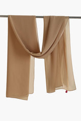 وشاح شيفون بنمط سادة - Carinasaudi.com