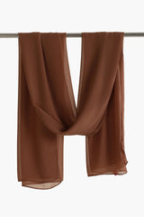 وشاح شيفون بنمط سادة - Carinasaudi.com