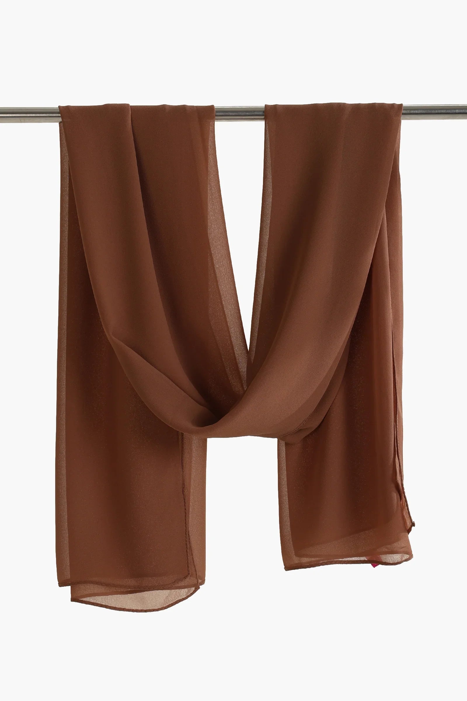 وشاح شيفون بنمط سادة - Carinasaudi.com