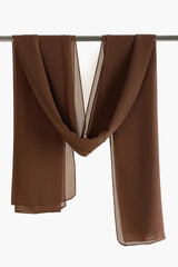 وشاح شيفون بنمط سادة - Carinasaudi.com