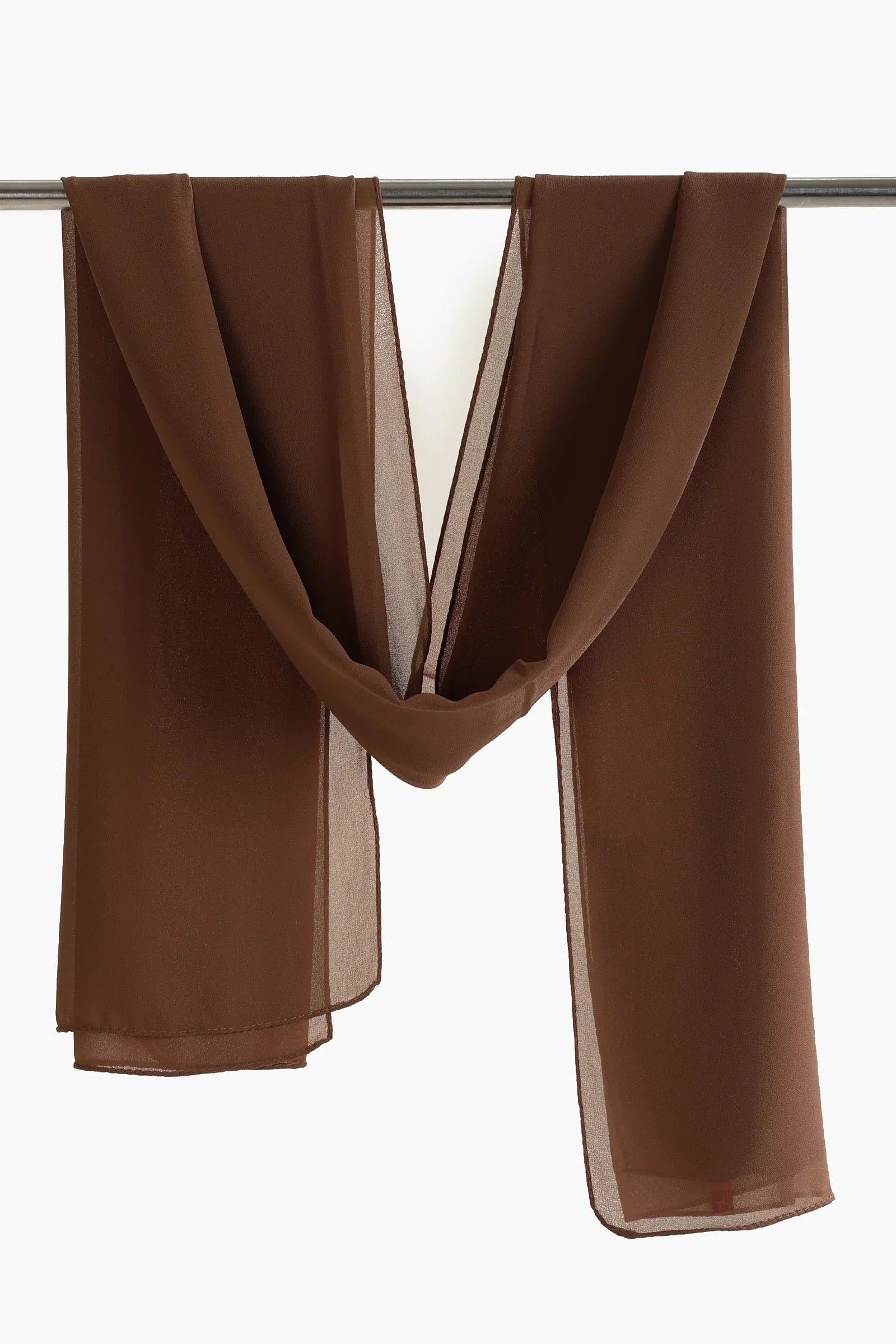 وشاح شيفون بنمط سادة - Carinasaudi.com