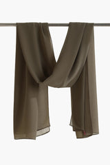 وشاح شيفون بنمط سادة - Carinasaudi.com