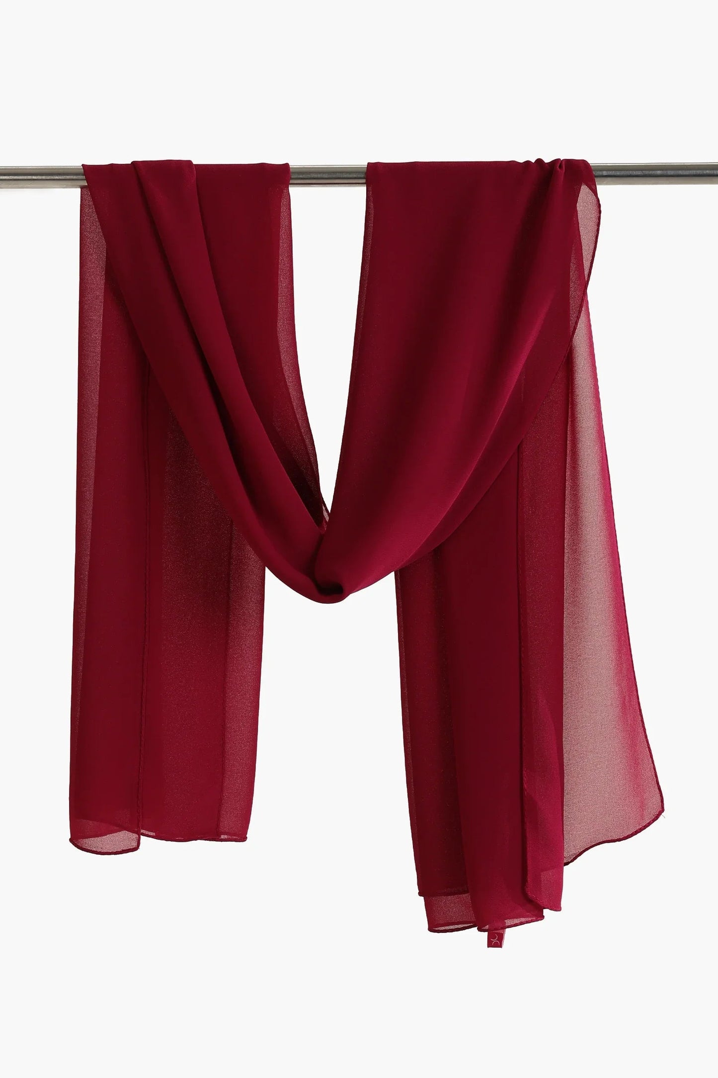 وشاح شيفون بنمط سادة - Carinasaudi.com