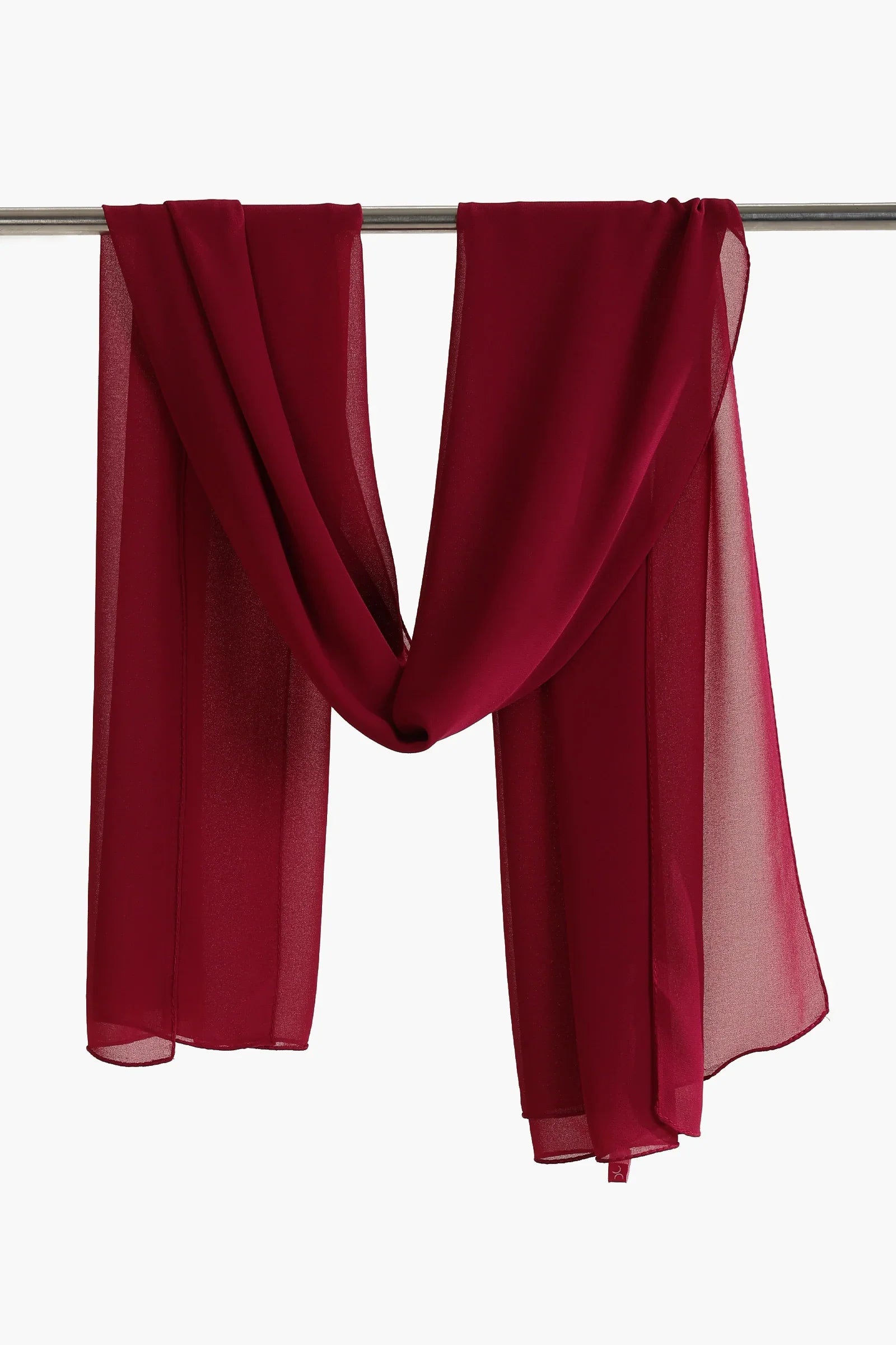 وشاح شيفون بنمط سادة - Carinasaudi.com