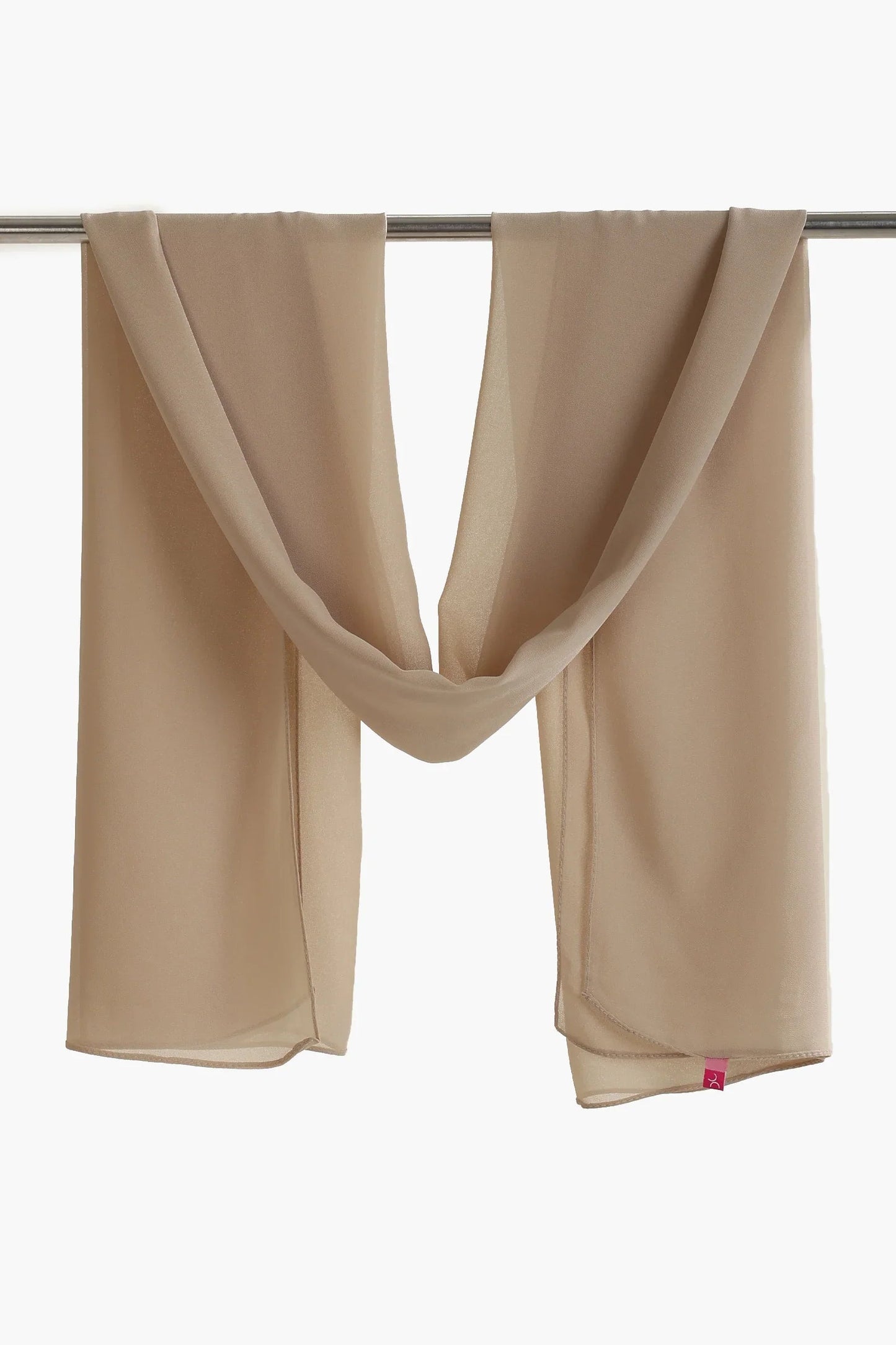 وشاح شيفون بنمط سادة - Carinasaudi.com