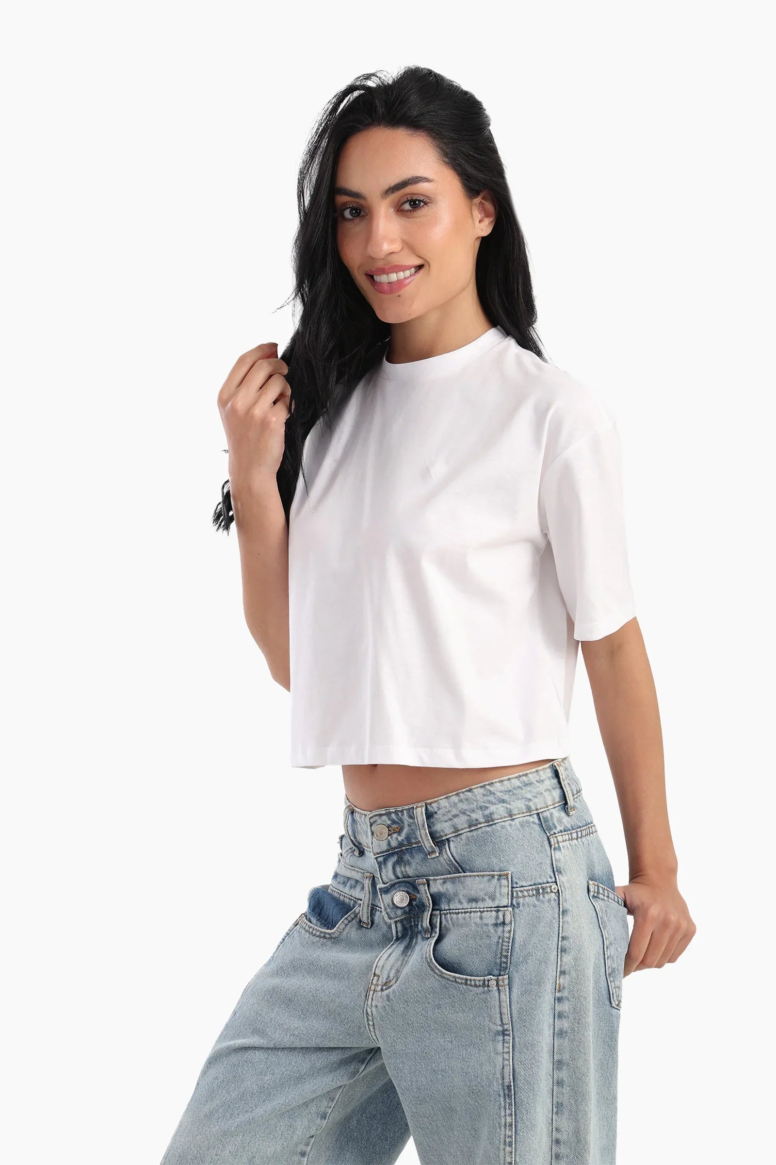 تي شيرت قصير باكمام قصيرة - Carinasaudi.com