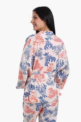 بيجاما من 3 قطع بطبعة - Carinasaudi.com