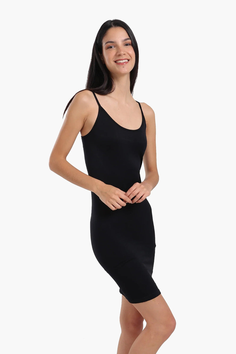 Short dress with thin straps