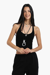 بلوزة قصيرة بدون اكمام - Carinasaudi.com