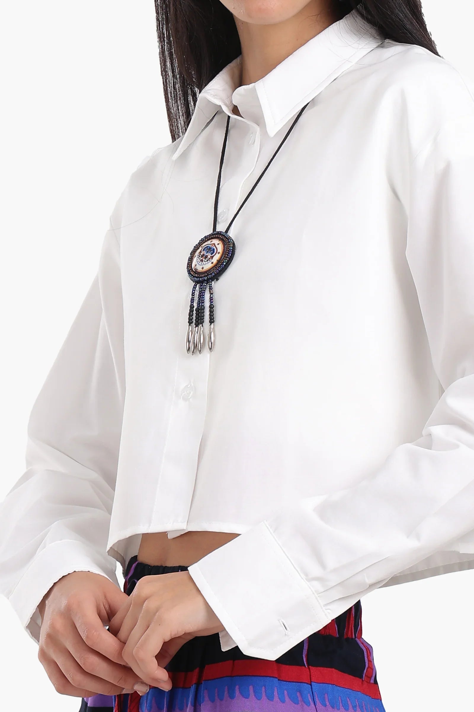 قميص قصير بأكتاف منسدلة - Carinasaudi.com