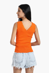 بلوزة بدون درزات بفتحة رقبة - Carinasaudi.com