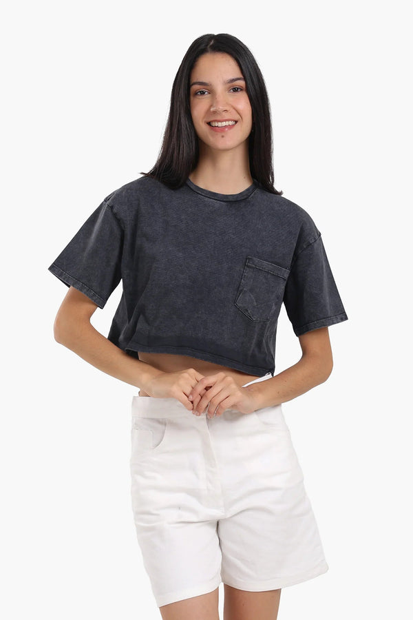 تي شيرت قصير  باكمام قصيرة - Carinasaudi.com