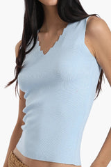 بلوزة بدون درزات بفتحة رقبة - Carinasaudi.com