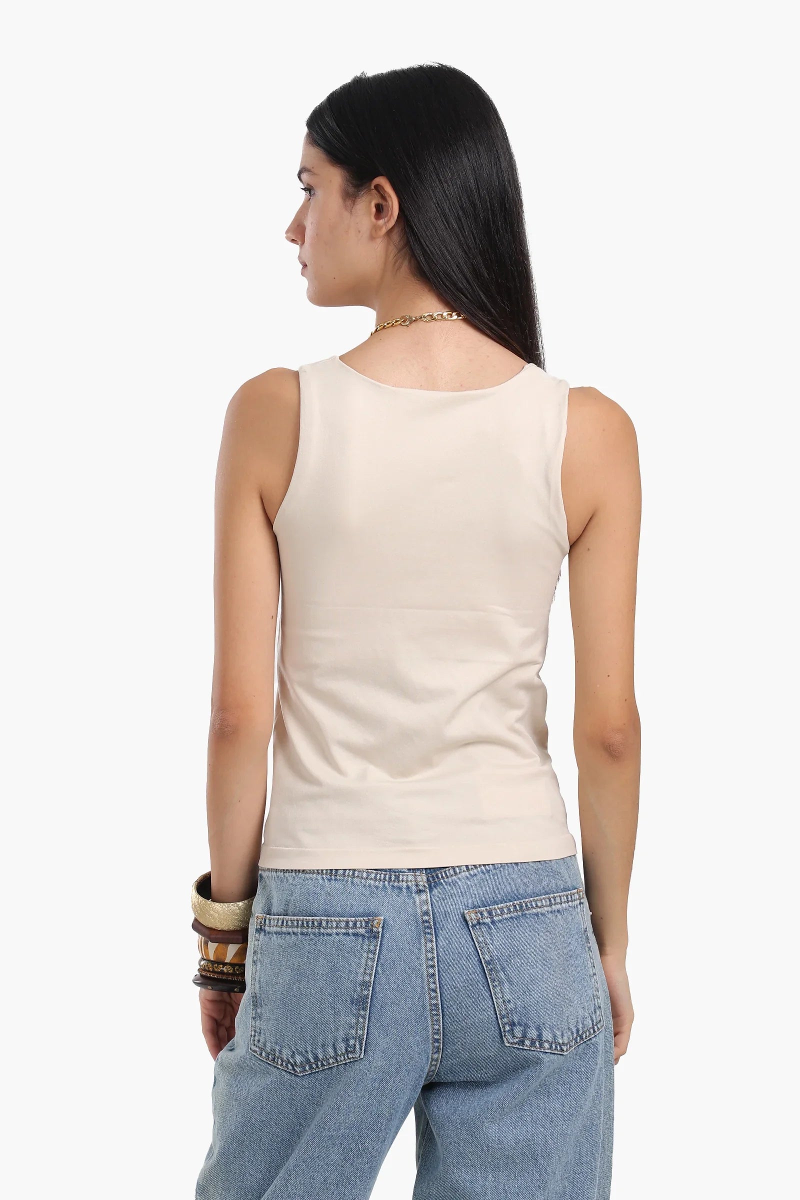 بلوزة مايكروفيبر برقبة مربعة - Carinasaudi.com